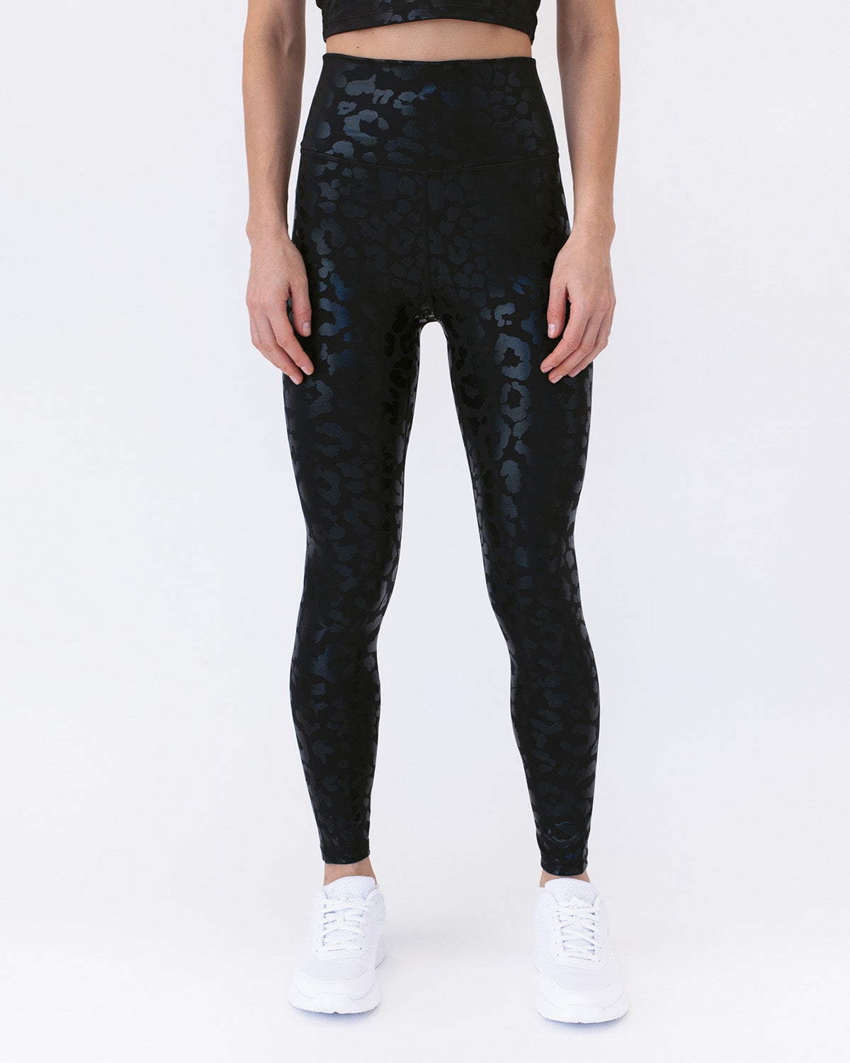 Nicola Metallic Leopard Leggings