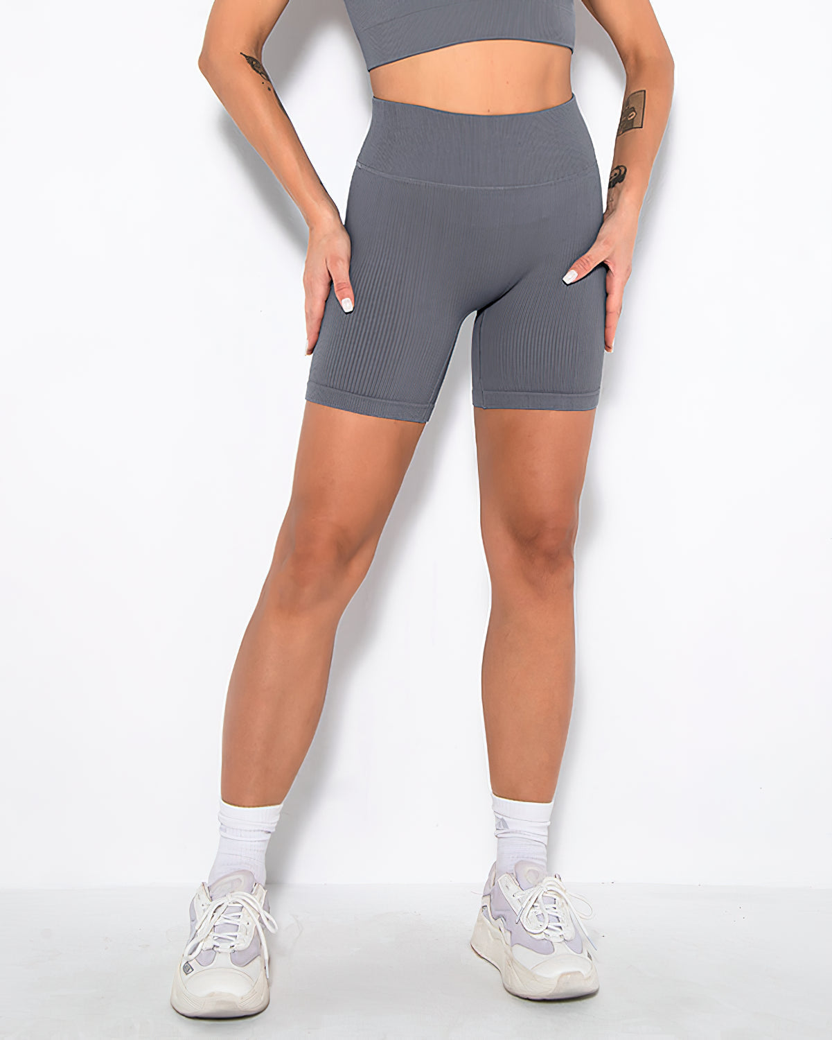 Nieve Ribbed Athleisure Shorts