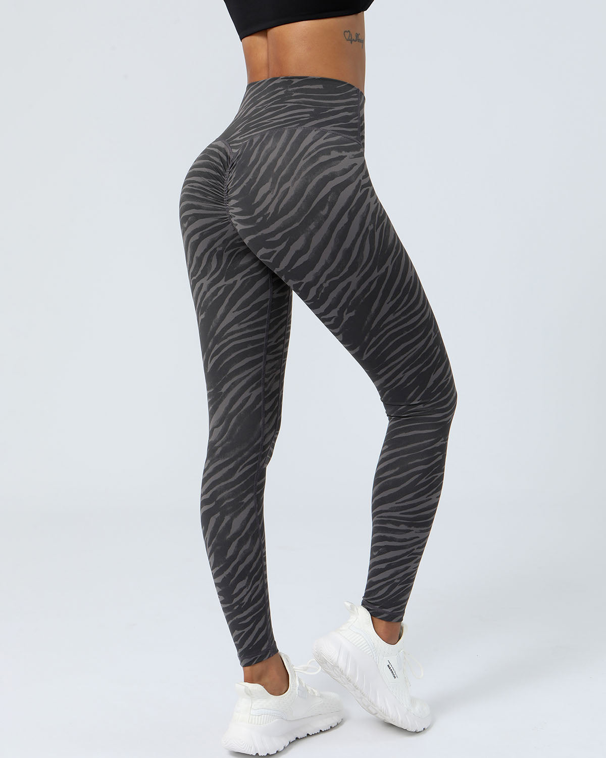 Chelsea Seamless Scrunch Leggings - Black