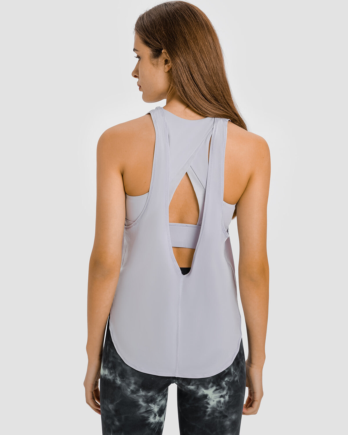 Genesis 2 in 1 Sports Bra Top - Grey