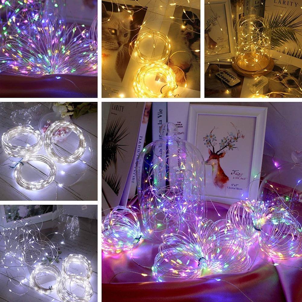 200M LED String Fairy Lights Christmas Tree Lights Garland For Street Outdoor Home Party New Year Wedding Decor