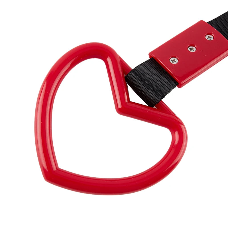 New 1pc Train Bus Handle Hand Strap Drift Charm Strap Drift Auto Accessories Car Styling car heart straps front tow hook