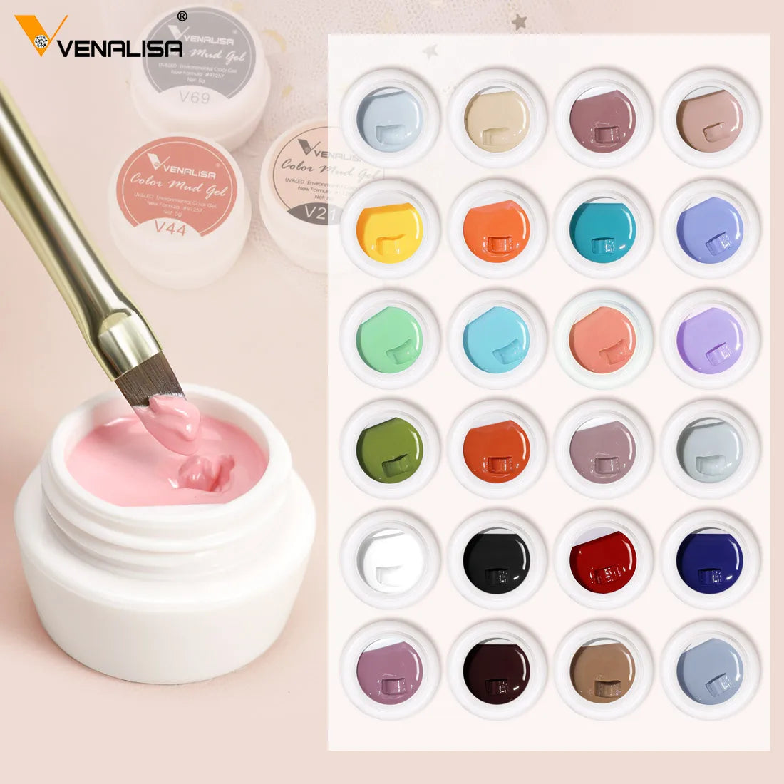 VENALISA Enamel Gel Nail Art Mud Gel Not Flowing Painting Varnish Small Jar Creamy Texture Drawing Gel Smooth Gel Nail Polish