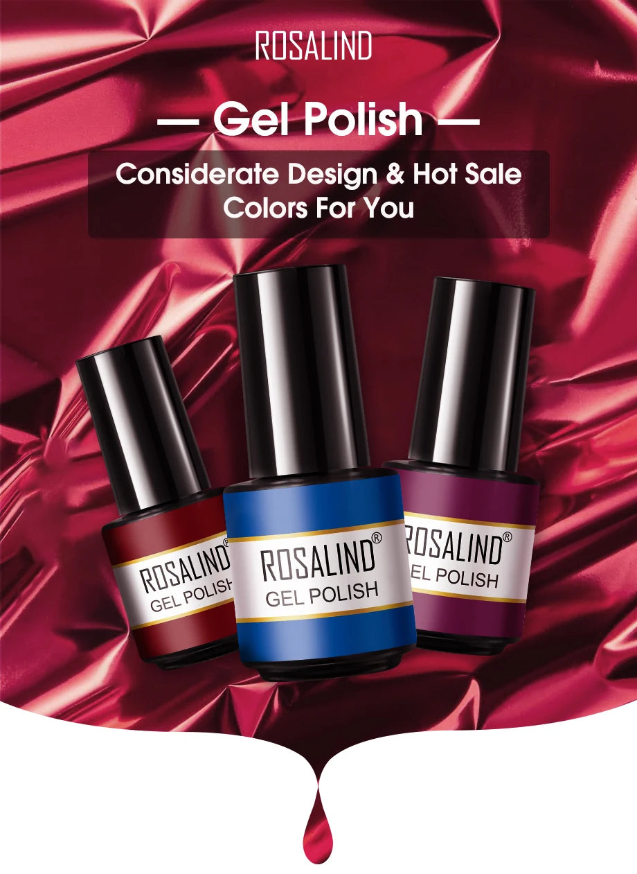 ROSALIND 72 colori smalto gel per unghie 7 ml semipermanente smalto gel tutto per manicure soak off gel liquido unghie art design