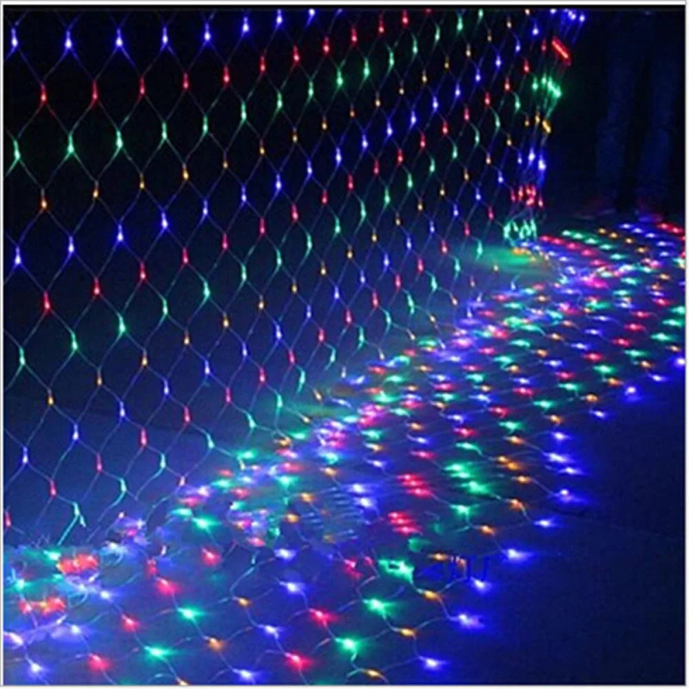 Net Mesh Led Lights 3M/6M/12M LED String Christmas Fairy Curtain Garland Outdoor Waterproof For Party Garden Wedding Decoration