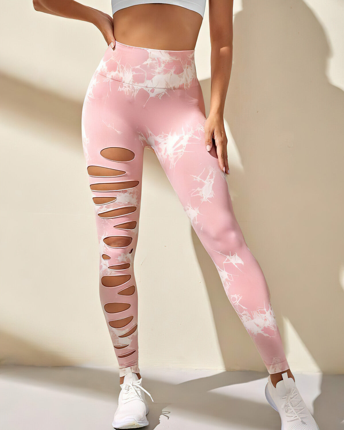 Halle Seamless Scrunch Leggings - Pink