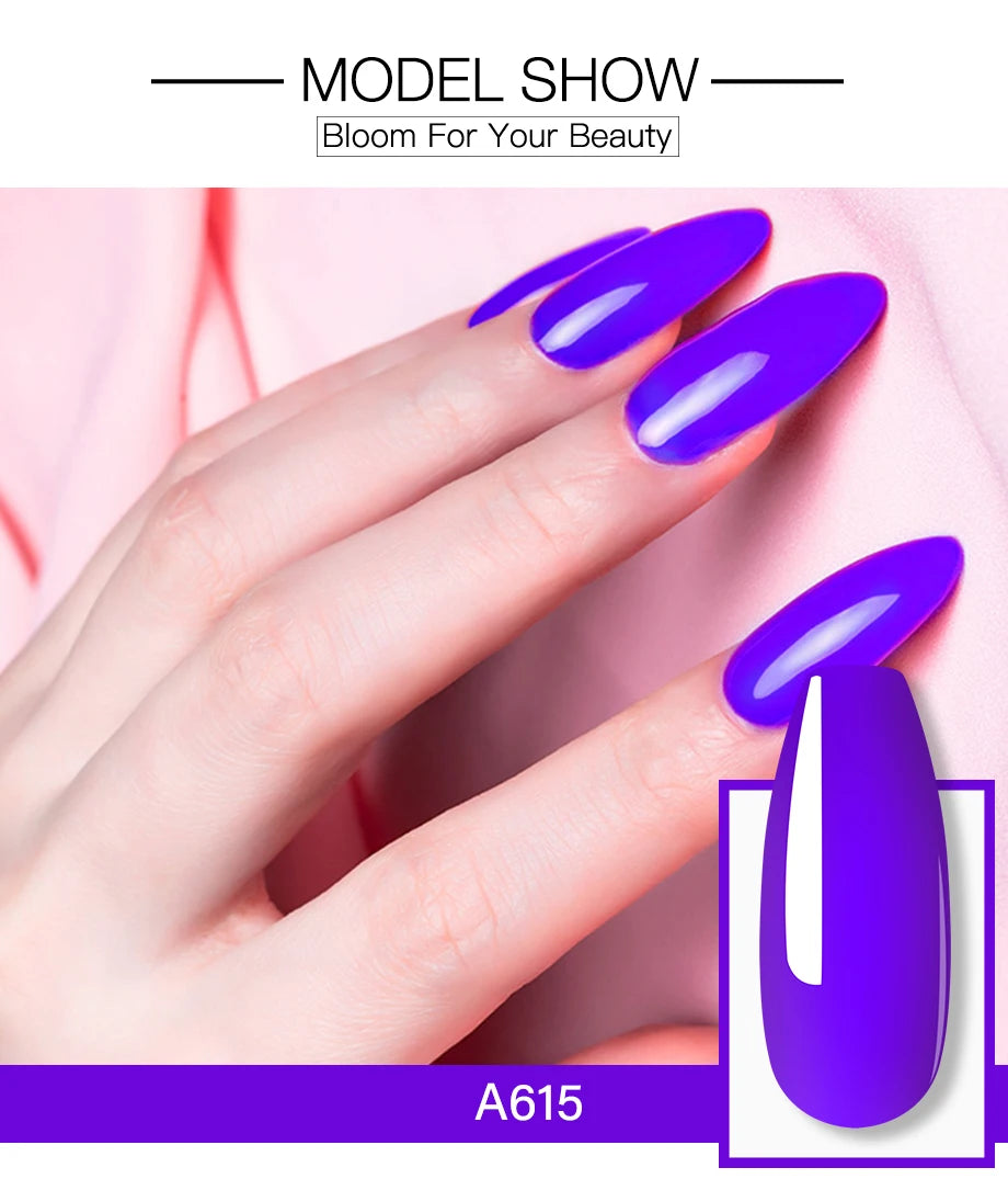 ROSALIND Colorful 15ml Poly Nail Gel Semi Permanent Acrylic Liquid Fast Extension Nail Gel Build Cured with UV/LED Lamp