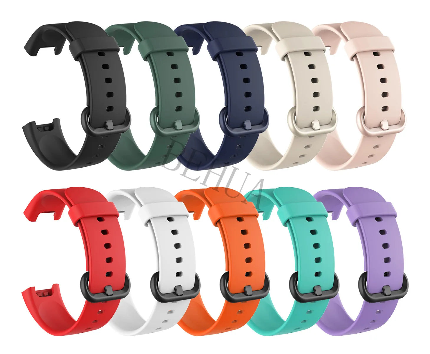 Silicone Band Strap For XiaoMi Mi Watch Lite / For Redmi Watchstrap For Redmi Watch 2 Lite WristBand Bracelet Replacement +Case