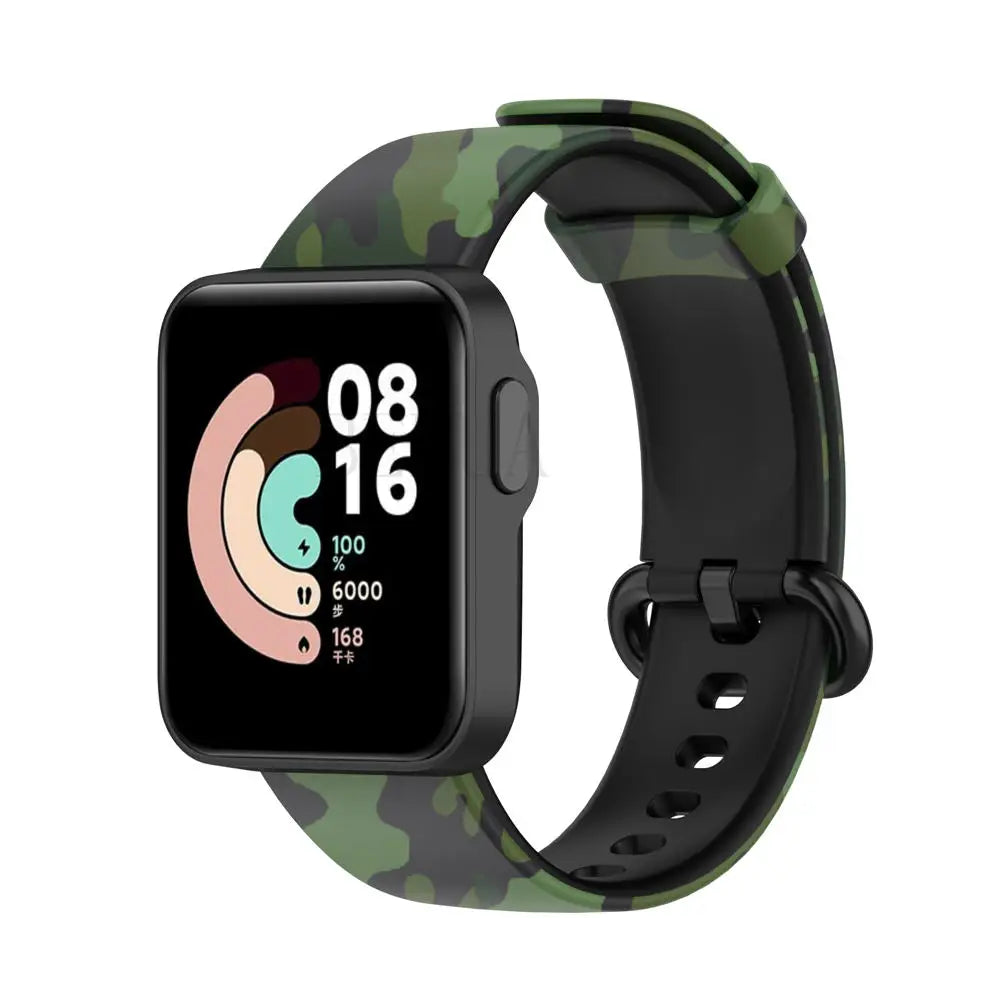 Silicone Band Strap For XiaoMi Mi Watch Lite / For Redmi Watchstrap For Redmi Watch 2 Lite WristBand Bracelet Replacement +Case