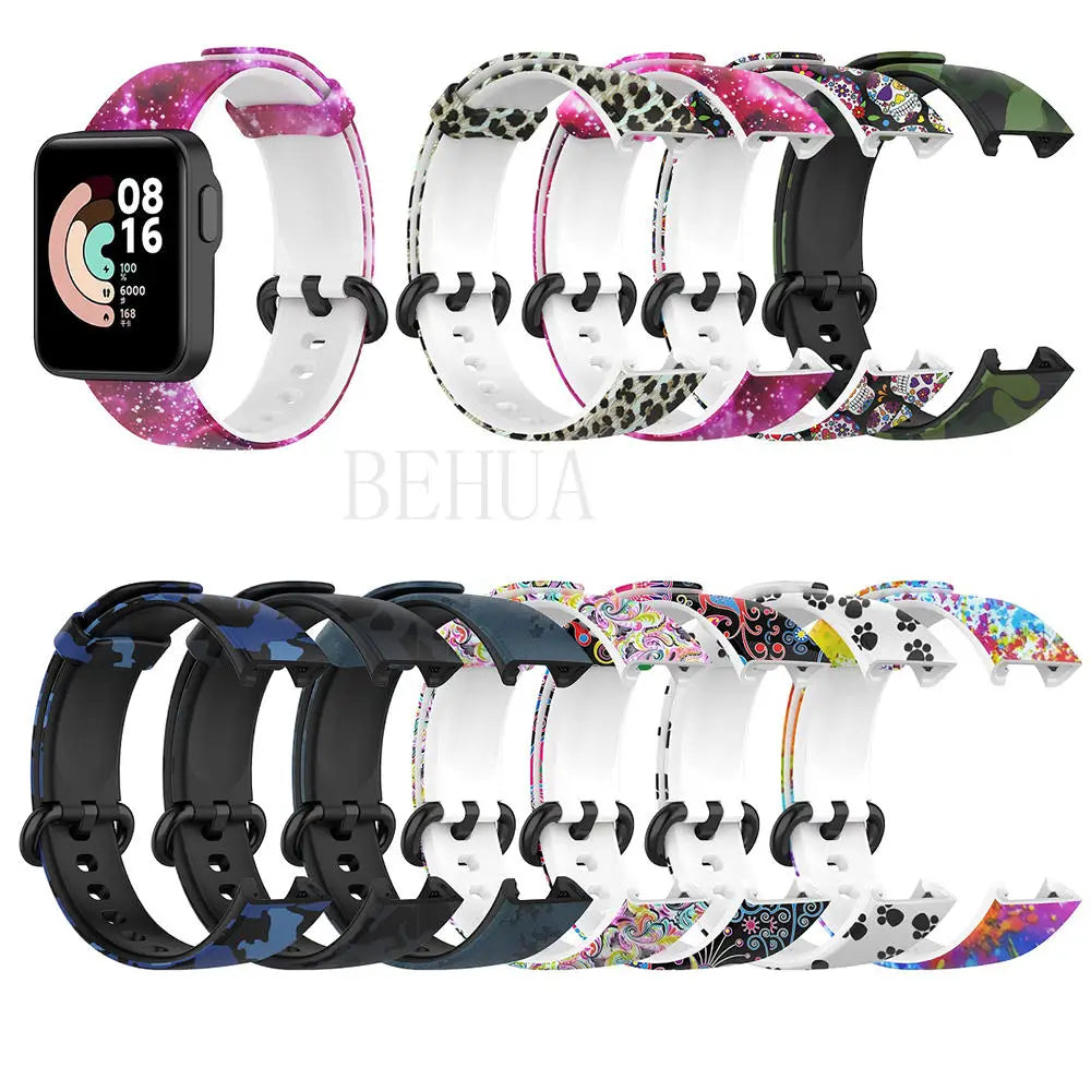 Silicone Band Strap For XiaoMi Mi Watch Lite / For Redmi Watchstrap For Redmi Watch 2 Lite WristBand Bracelet Replacement +Case