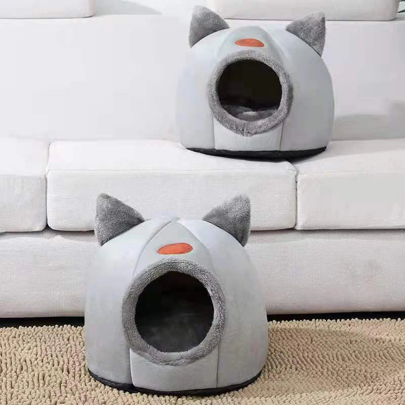 Nuovo letto per gatti Deep Sleep Comfort In Winter Ittle Mat Basket Small Dog House Products Pets Tent Cozy Cave Nest Indoor Cama Gato