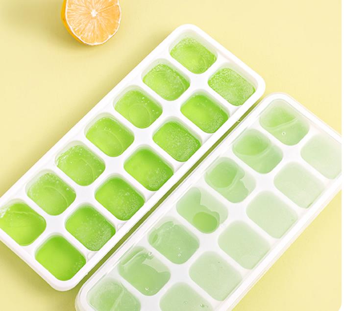 14 Grid Ice Cube Tray Silicone Mold Square Ice Cube Tray Mold Ice Cube Maker Non-toxic Durable Bar Pub Wine Ice Blocks Maker