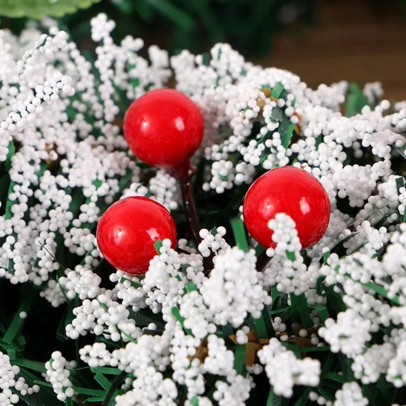 200/100/50Pcs Christmas Berries Simulation Berry Artificial Flower Red Fruit Cherry Plants Home Christmas Party DIY Decoration