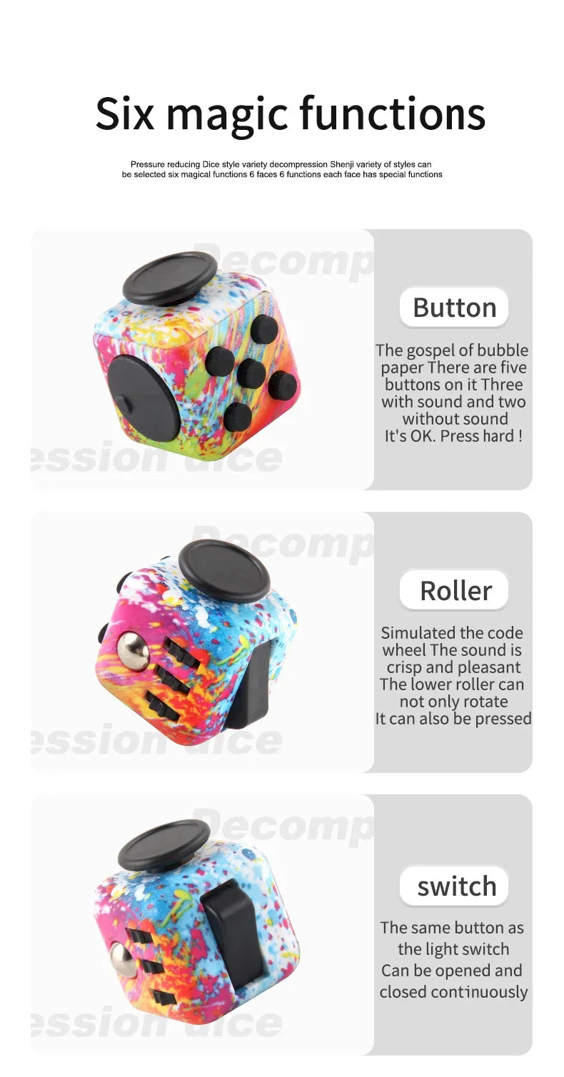 Fidget Decompression toy Infinity Stress cubes Antistress Toys Anti-stress Kids Anti Stress Games For Adults antistress anxiety