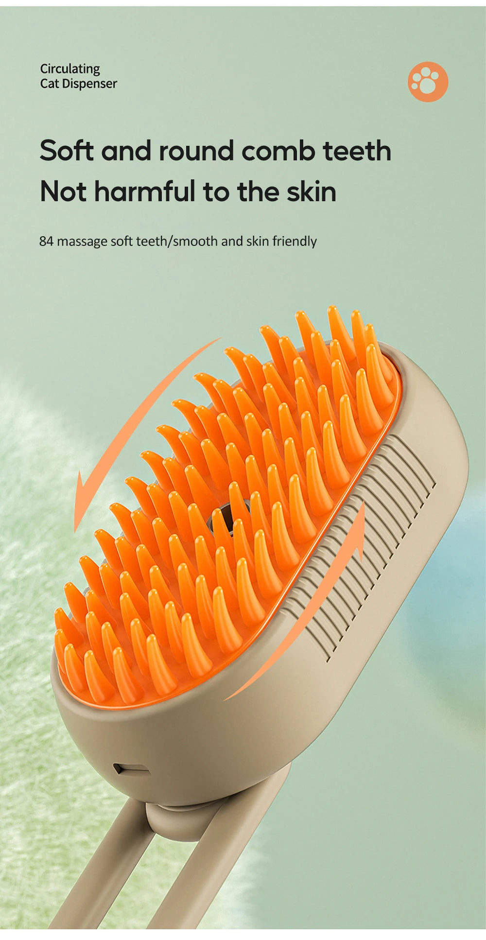 3in1 Water Dog Brush Electric Spray Pet Steam Brush Soft Silicone Hair Removal Water Brush Dog Grooming Supplies Pet Accessories