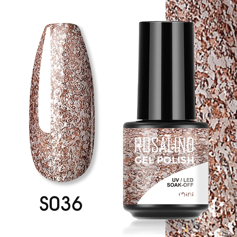 ROSALIND Gel Nail Polish Cat Eye Glitter UV Nail Gel Vernis Semi Permanent Gel Manicure Soak off Base Top Coat Hybrid Varnishes