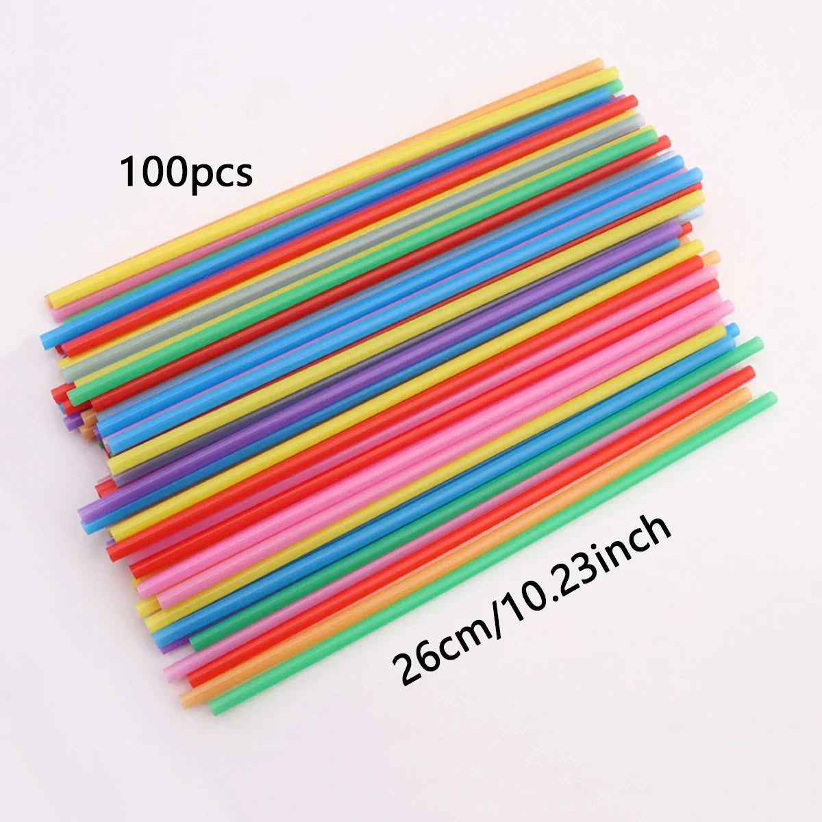 100pcs-Colorful Drinking plastique Straws Flexible Wedding Party Supplies Plastic Drinking plastico Straws Kitchen