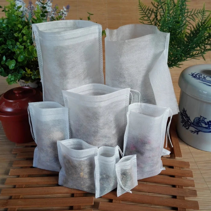 Disposable Teabags Empty Scented Tea Bags with String Heal Seal Filter Paper for Herb Loose Tea Kitchen Accessories Tools