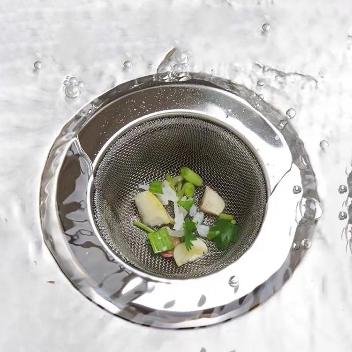 Kitchen Sink Strainer Stainless Steel Sink Funnel Anti Blocking Sink Dishwasher Basin Floor Drain Sewer Hair Strainer