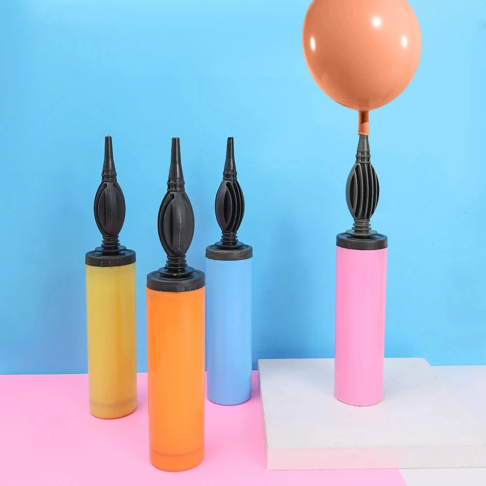 1/3/5 Pcs Random Balloon Pump Air Inflator Hand Push Portable Balloon Accessories For Wedding Birthday Party Decor Supplies