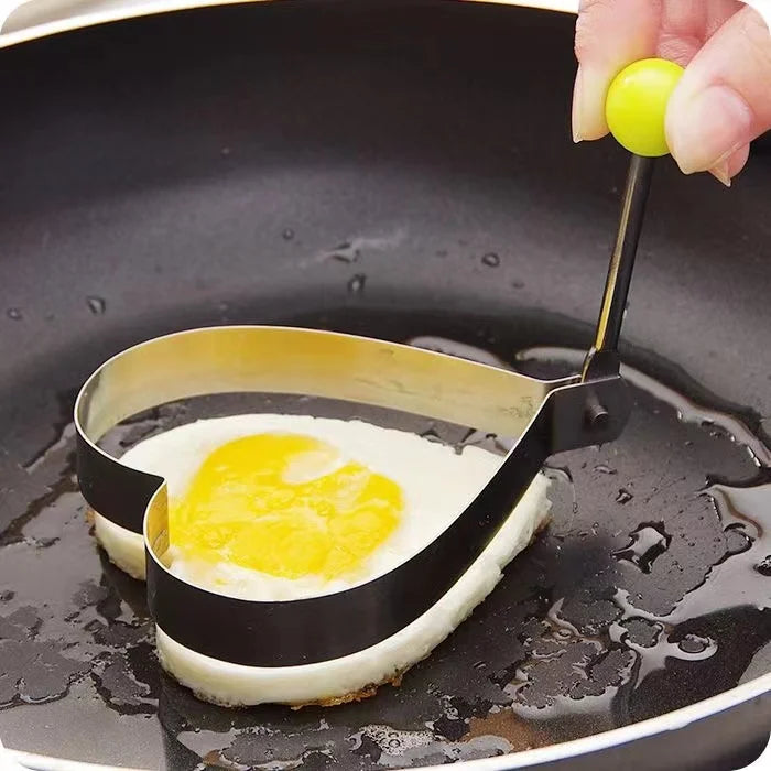 New Stainless Steel Fried Egg Mold Heart Pancake Maker Breakfast Baking Omelette Rings Cooking Tools Kitchen Accessories Gadget