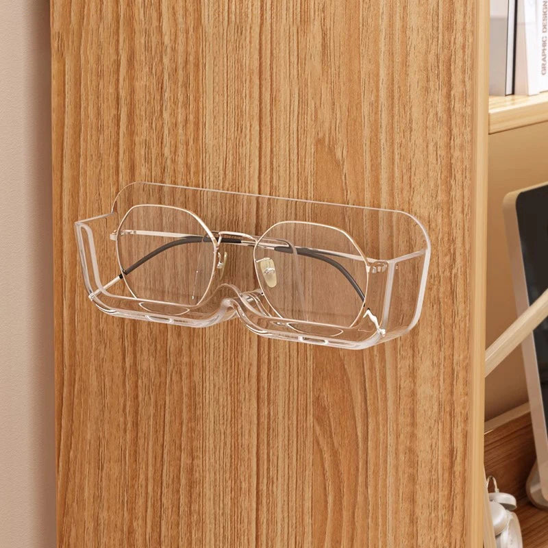 Glasses Display Cabinet Sunglasses Storage Box Wall Mounted Perforated Free Sunglasses Storage Glasses Rack Home Tidying