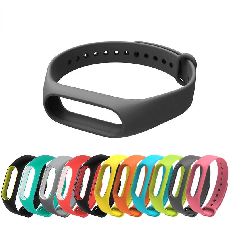 Strap For Xiaomi Mi Band 2 Colorful Wristband Silicone Strap For MI BAND 2 Wriststrap Smart Wrist Bracelet For Mi Band 2