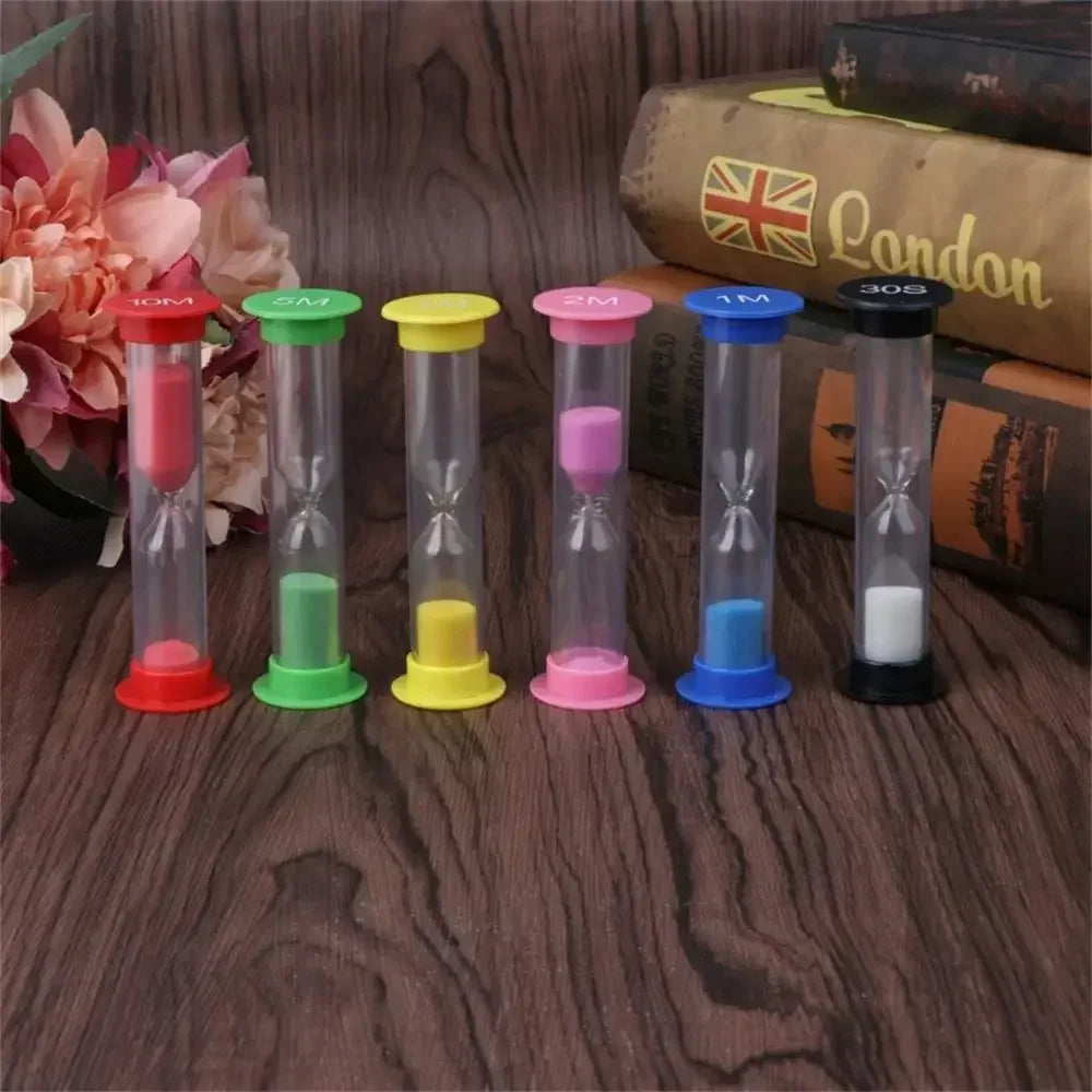 Plastic Sand Timer Meter Hourglass 30 Seconds 1 Minute Clock Watch 2 Minutes Klepsydra Clocks Home Decoration Ornaments Wall Oil