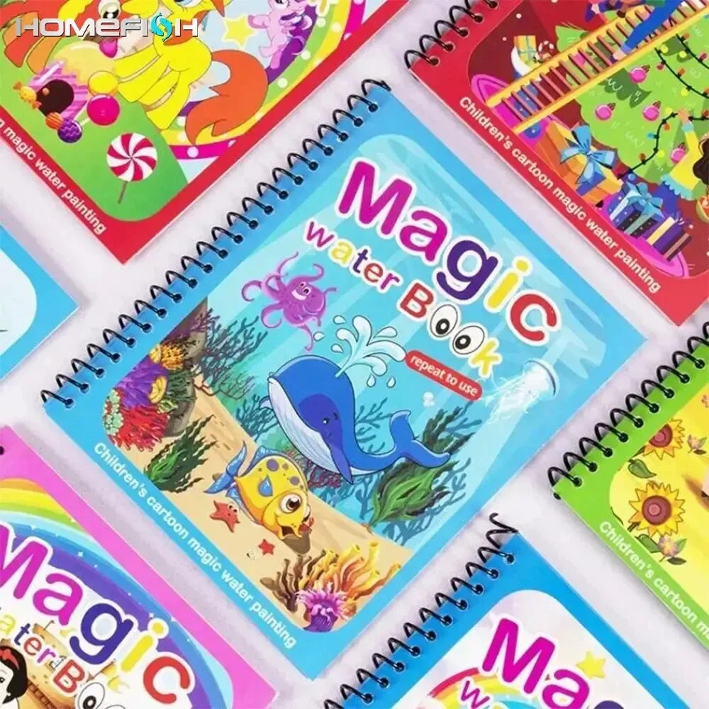 NEW Kids Magic Water Drawing Books Coloring Books Painting Toys for Kids Birthday Christmas New Year Gift for Boys and Girls NEW