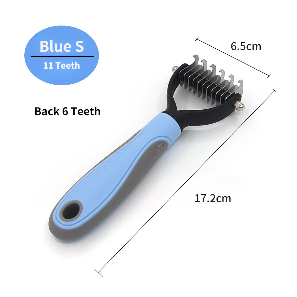 Professional Pet Deshedding Brush Dog Hair Remover Pet Fur Knot Cutter Puppy Cat Comb Brushes Dogs Grooming Shedding Supplies