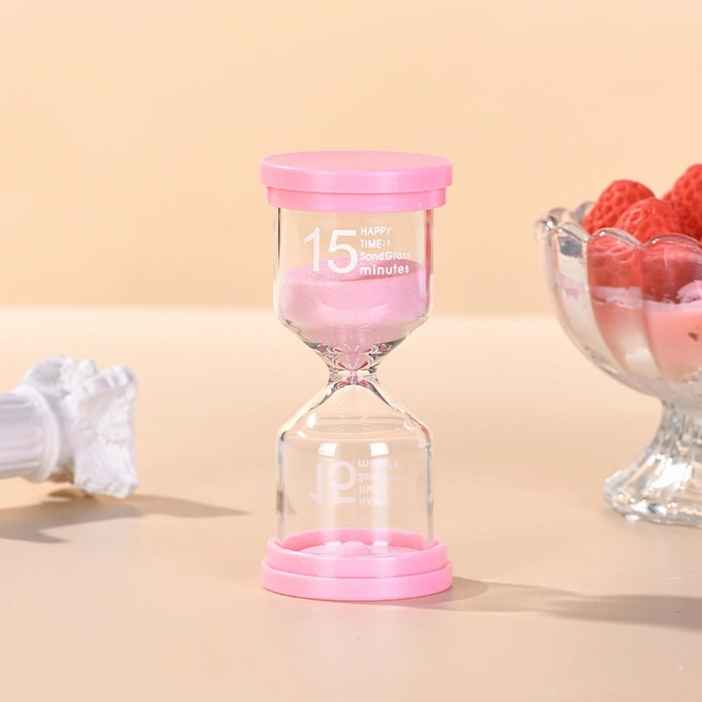 1PCS 3/5/10/15/30 Minutes Colorful Hourglass Sandglass Children Kid Gift Toy Sand Timer Hour Glass Home Decoration Sand Clock