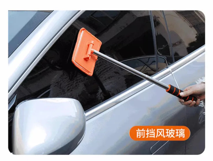 1pcs Universally Car Front Windshield Defogging Brush Telescopic Long Handle Car Household Glass Clean Brushes Dust Remover Tool