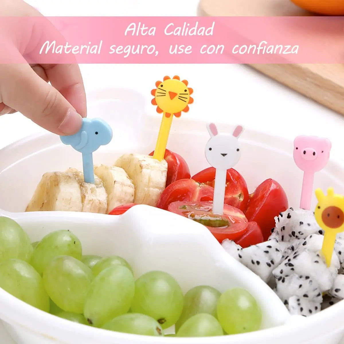 Cute Mini Animal Cartoon Food Picks Children Snack Cake Dessert Food Fruit Forks, Lunch Box Accesorioes for School Kids