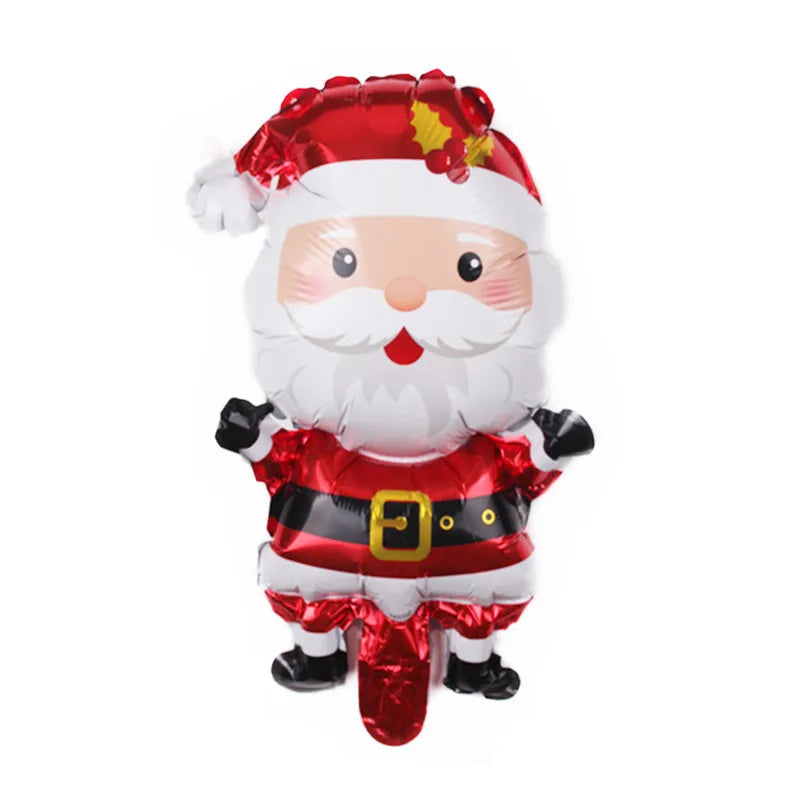 1Pc Merry Christmas Balloon Aluminum Foil Xmas Tree Gingerbread Man Santa Elk for Birthday 2024 New Year Party Xmas Decoration