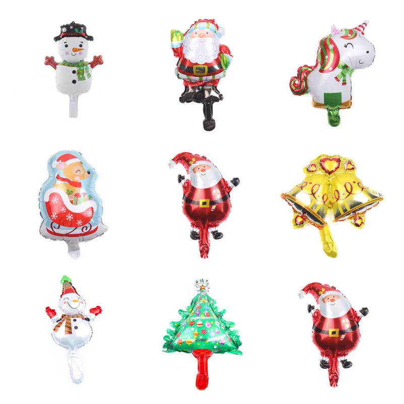 1Pc Merry Christmas Balloon Aluminum Foil Xmas Tree Gingerbread Man Santa Elk for Birthday 2024 New Year Party Xmas Decoration