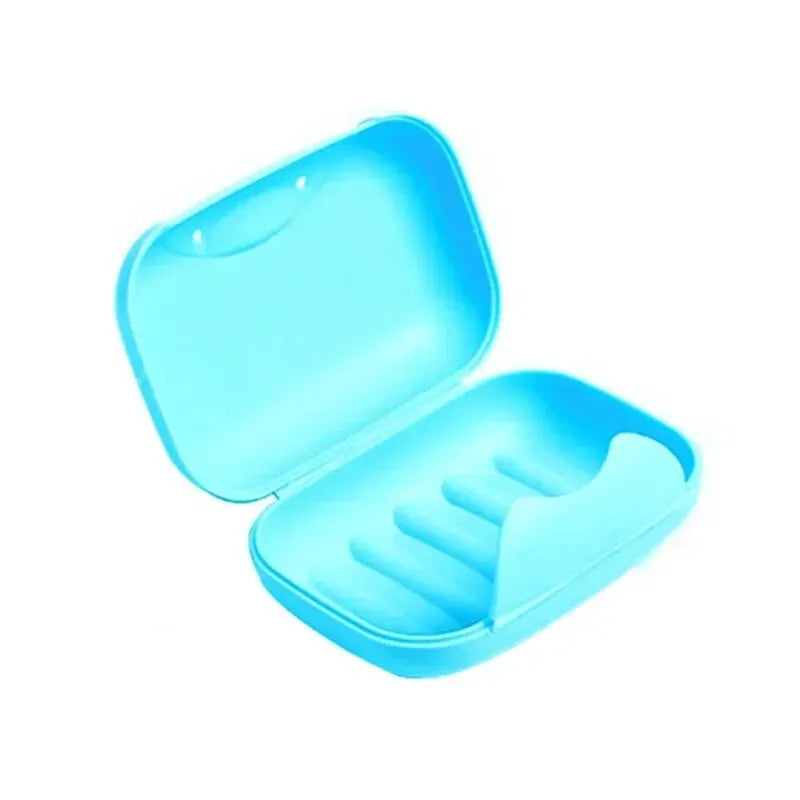 1pcs Portable Soap Dishes Soap Container with Cover Small/big Sizes Candy Color Bathroom Acc Travel Home Plastic Soap Box