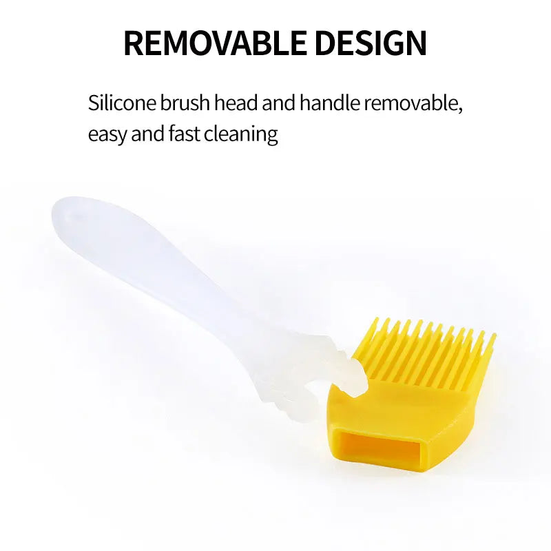 Silicone Oil Brush Small Barbecue Brush Household Kitchen Baking Pancake Oil Brush Tool High Temperature Resistant No Hair Drop