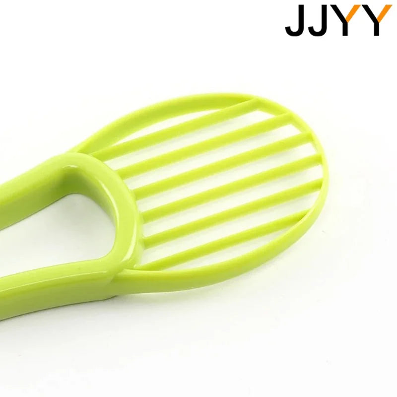 JJYY 3 In 1 Avocado Slicer Shea Corer Butter Fruit Peeler Cutter Pulp Separator Plastic Knife Kitchen Vegetable Tools