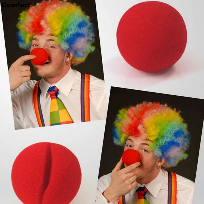 1Pcs Red Clown Nose Clown Magic Sponge Nose Cute Kids Toys For Halloween Christmas Party Masquerade Decoration