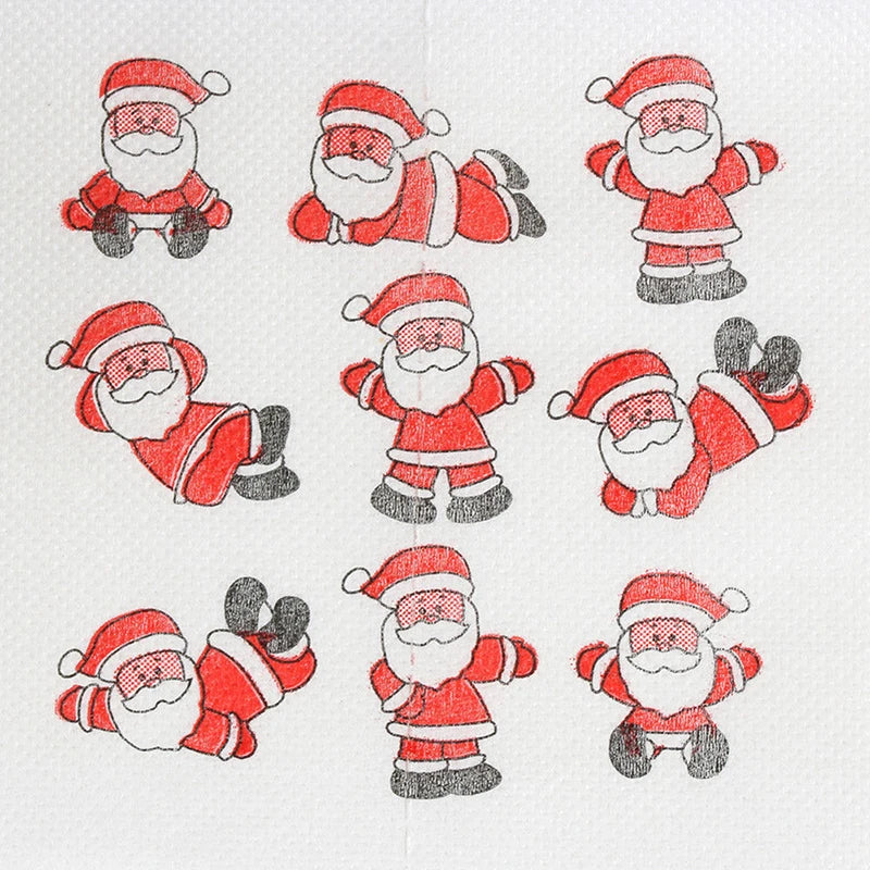 NEW Christmas Pattern Series Roll Paper Christmas Decorations Prints cute Toilet Paper Christmas Decorations For Home HOT