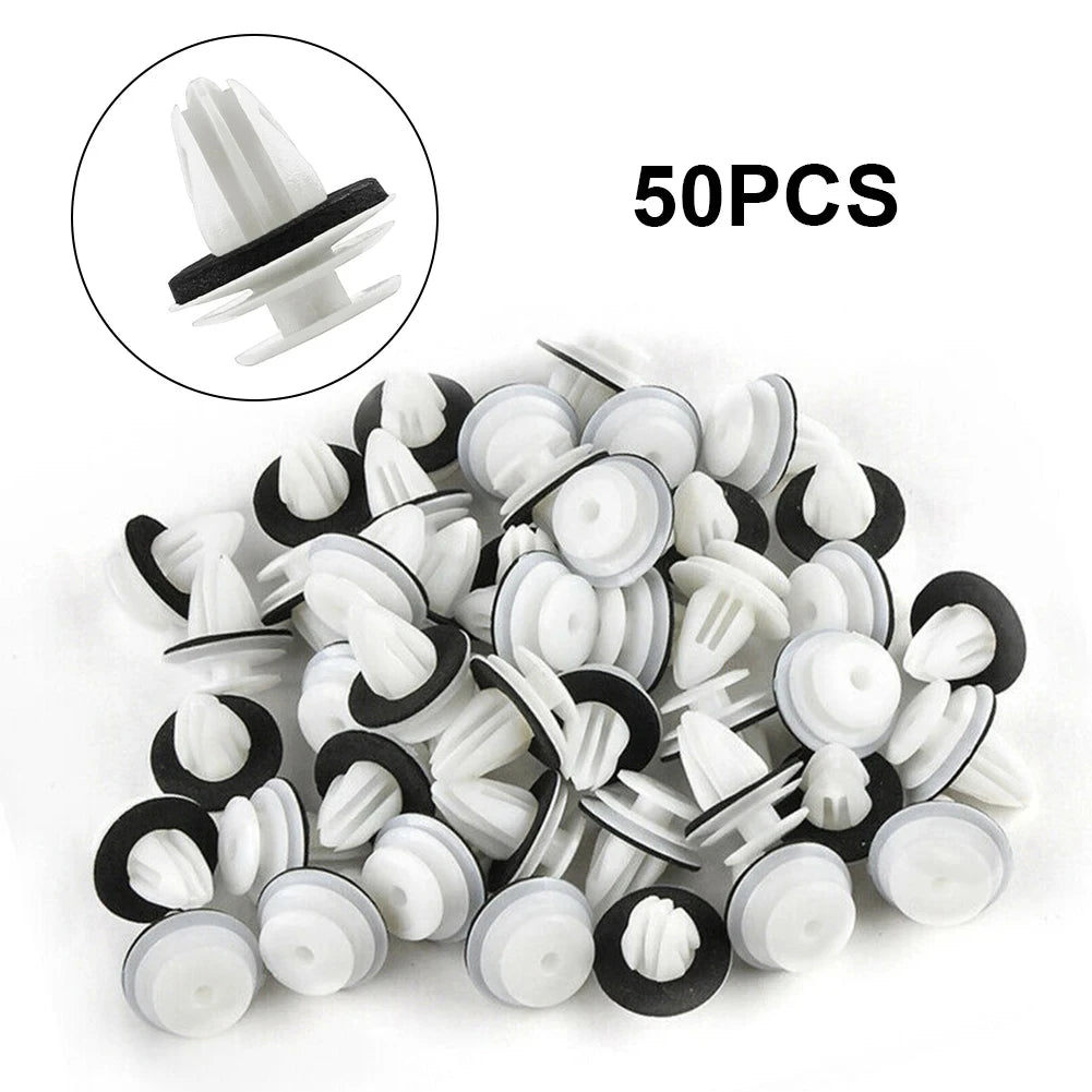 50Pcs Auto Bumper Mudguard Automotive Fastener Clip Car General Accessories Car Interior Door Panel Card Trim Fastener Clips