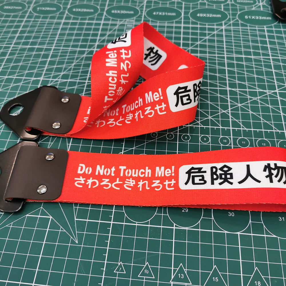 JDM Racing Culture Car Pendant Tow Strap Belt Tow Rope Ribbon Trailer Rope Bumper Towing Strap FOR NOS HKS Initial D Accessories