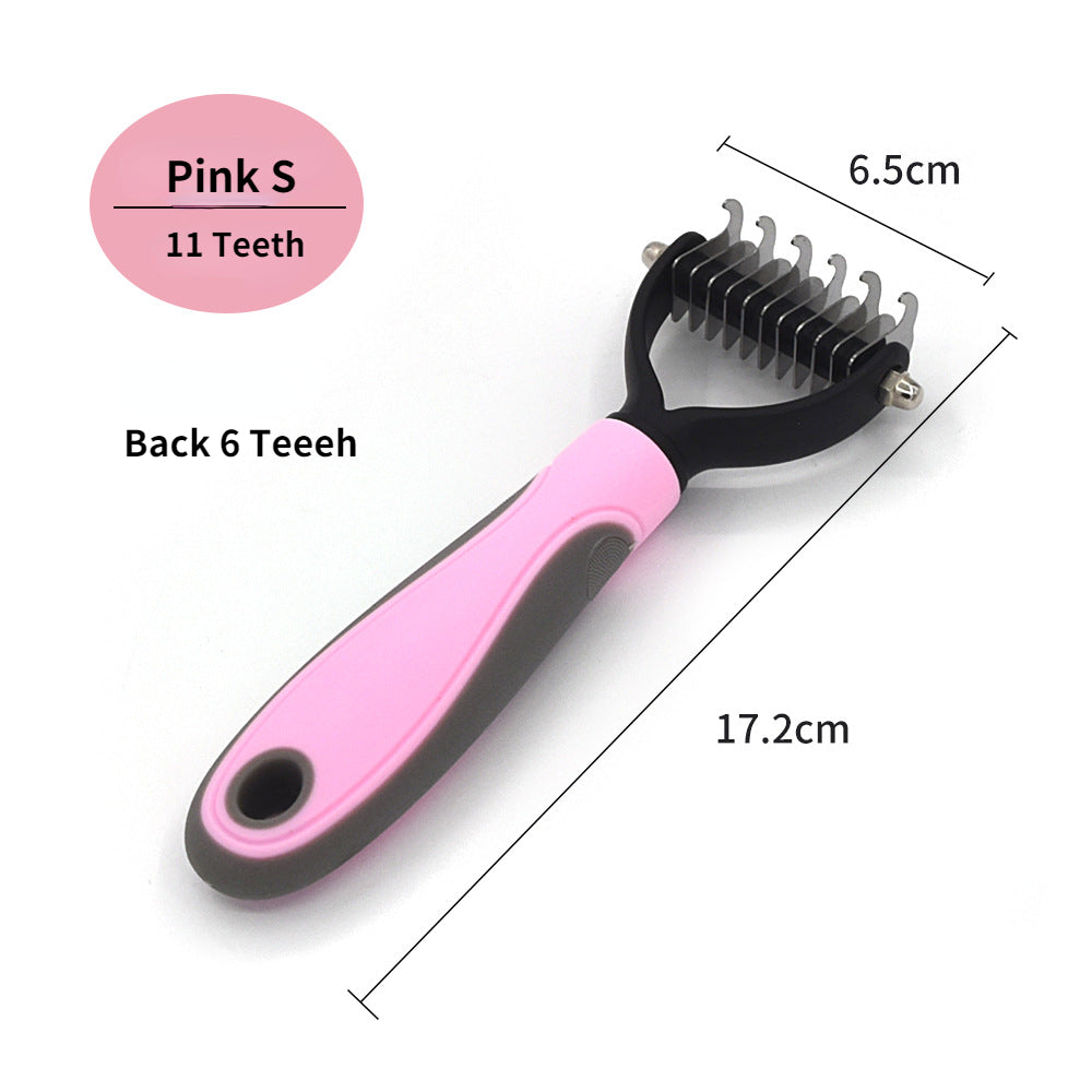 Professional Pet Deshedding Brush Dog Hair Remover Pet Fur Knot Cutter Puppy Cat Comb Brushes Dogs Grooming Shedding Supplies