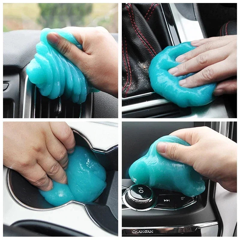 Car Cleaning Gel Slime Magic Mud Auto Interior Computer Keyboard Dirt Clean Dust Remover Gel Car Wash Interior Cleaning Tools