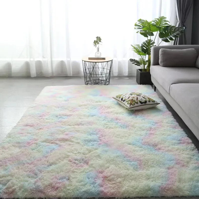 VIKAMA Silk Wool Rug Bedroom Carpet Children Carpet Prayer Rugs Living Room Rug Large Room Decoration