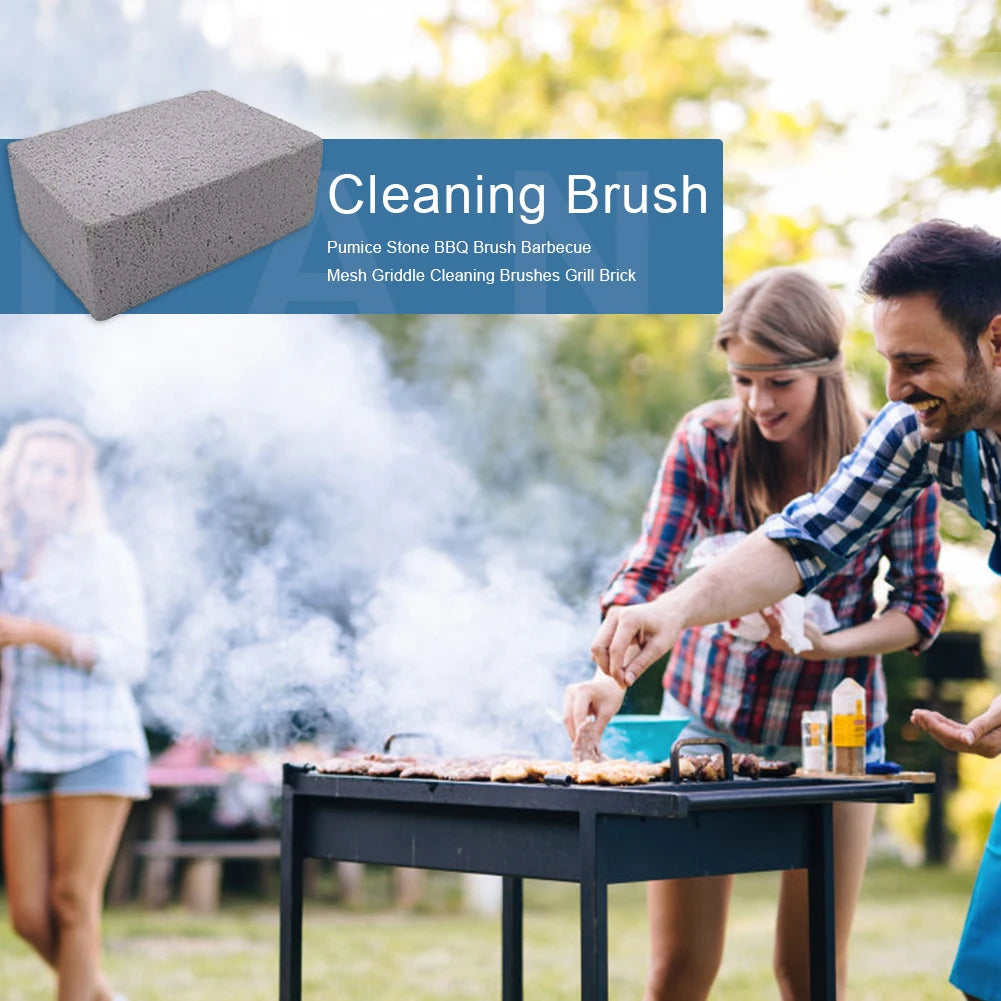 1-10PCS BBQ Grill Cleaning Brick Block Barbecue Natural Cleaning Stone Racks Stains Grease Cleaner BBQ Tools Oil Stain Cleaning