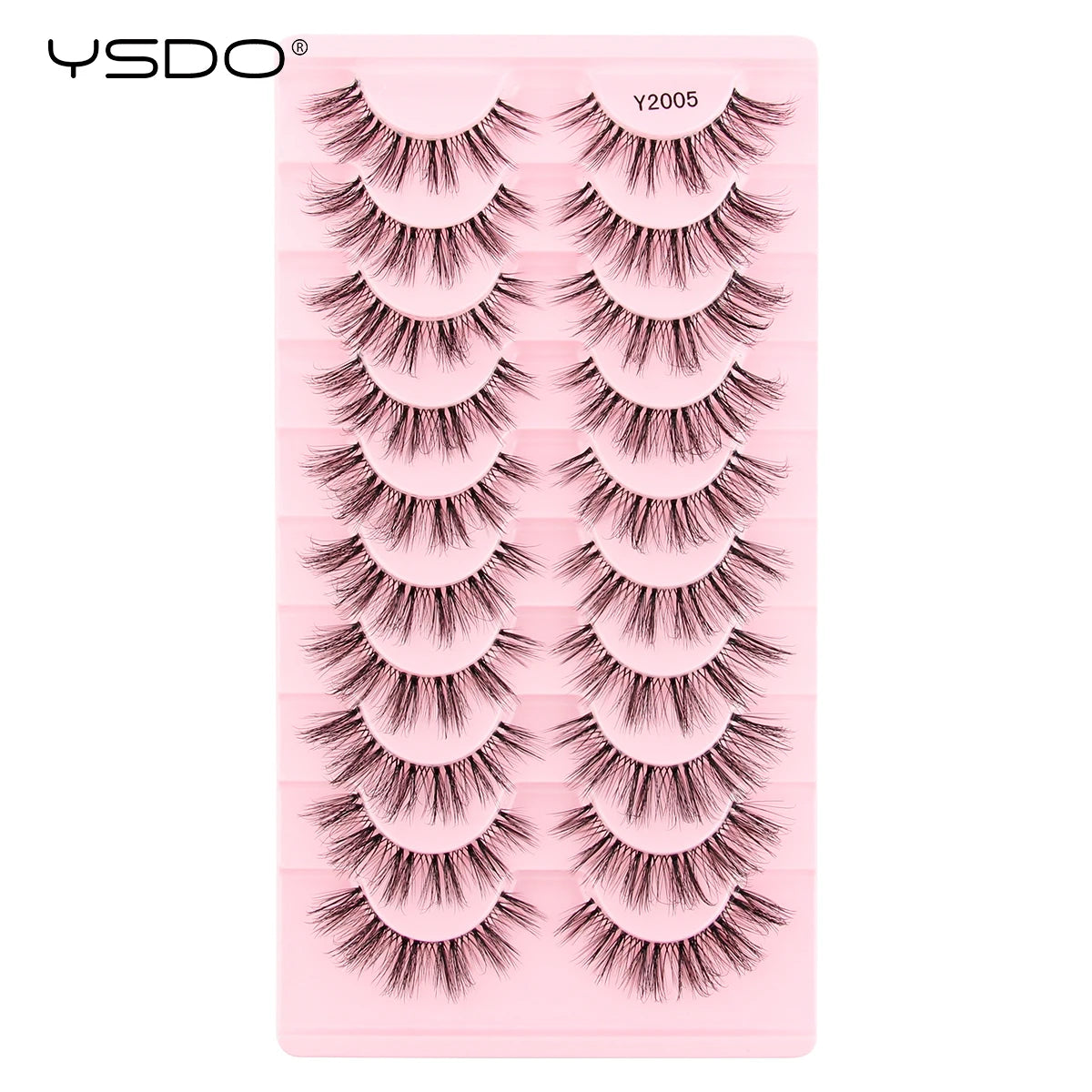 YSDO Half Eyelashes 3/10 pairs Natural Full False Eyelashes 3d Lashes  Cat Eye Fake Eyelashes Extension Faux Cils Makeup Tools