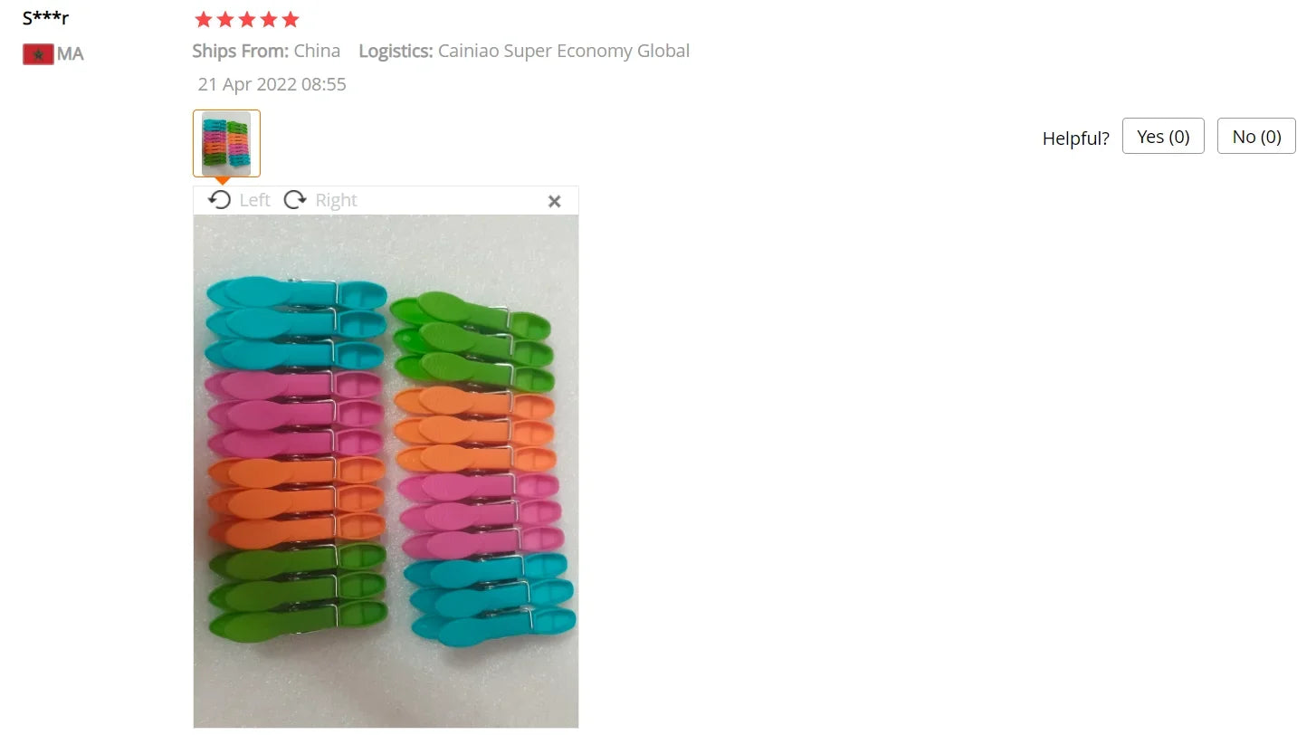 24Pcs Plastic Clothespin Sun Clothes Small Clip Travel Plastic Clip Drying Clothespin Fixed Clothes Windproof Clothespin