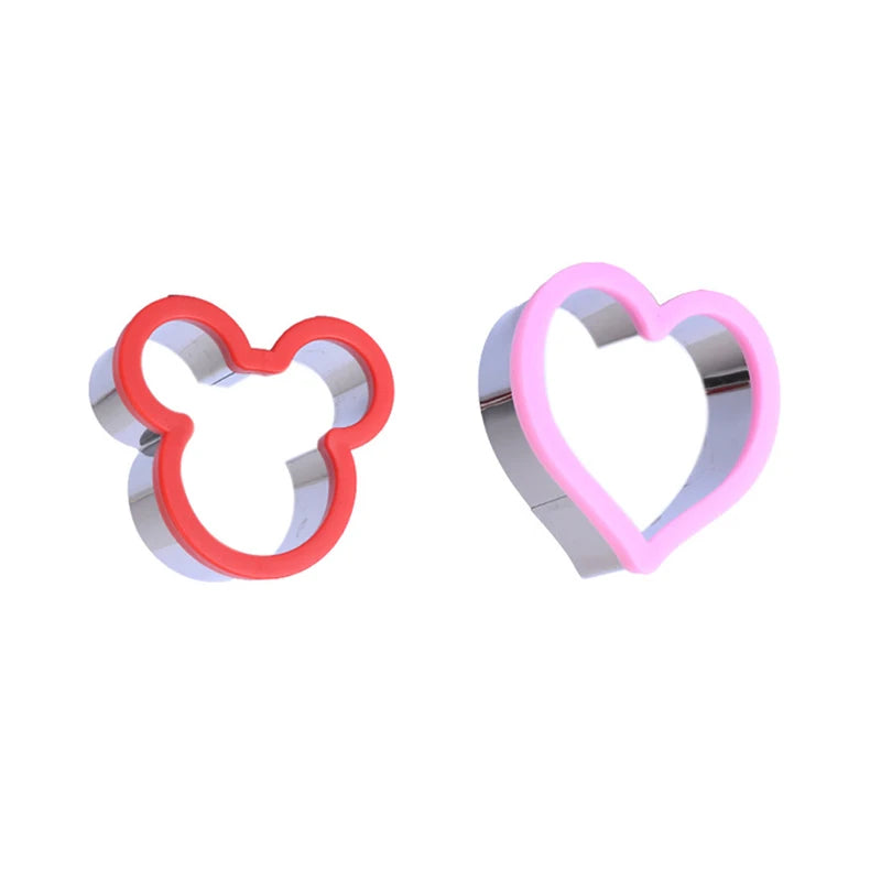 Hot Animal Dinosaur Star Heart Shape Stainless Steel Bread Mould Metal Cookie Cutters Mold Baking Sandwich Cutter Set for Kids