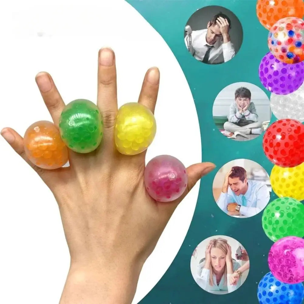 Funy 3.5Cmtpr Squeezing Toy Ball Soft Glue Alleviate Anxiety Squeezing Toy Grape Ball Vent Water Bead Ball